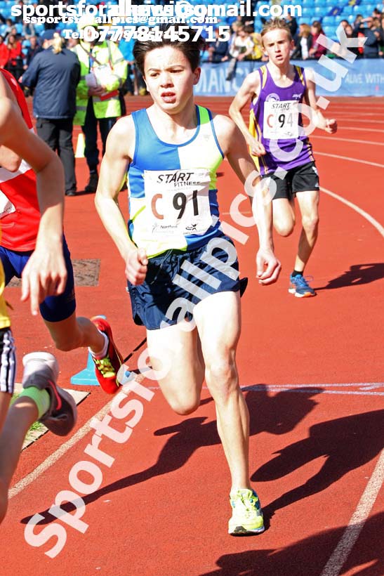 Boys under-15s  Northern 3 Stage Road Relay, SportsCity, Manchester. Photo: David T. Hewitson/Sports for All Pics